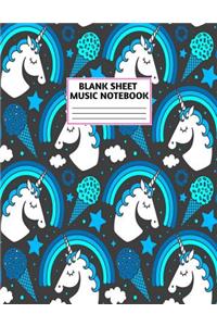Blank Sheet Music Notebook