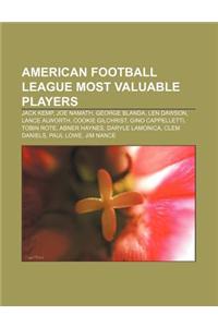 American Football League Most Valuable Players