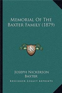 Memorial Of The Baxter Family (1879)