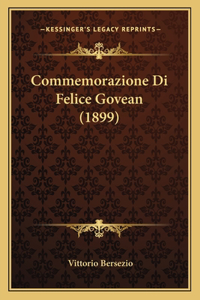 Commemorazione Di Felice Govean (1899)
