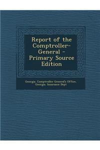 Report of the Comptroller-General