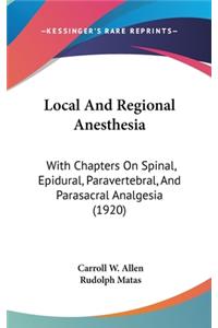 Local And Regional Anesthesia