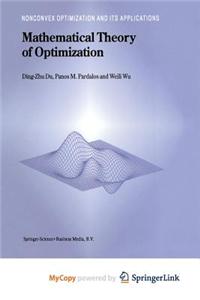 Mathematical Theory of Optimization