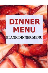 Dinner Menu