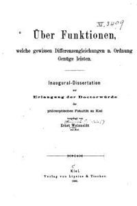 Über Funktionen, Welche Gewissen Differenzengleichungen N. Ordnung Genüge Leisten