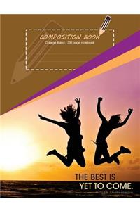 Composition book, College-ruled Notebook Journal for School, Student, Teacher, Office 7.44 x 9.69 in