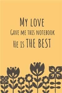 My love gave me this notebook