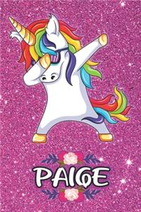 Paige - Dabbing Unicorn Notebook