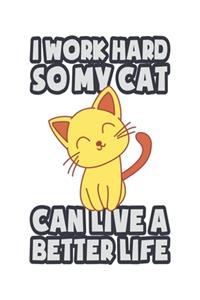 I Work Hard So My Cat Can Live A Better Life