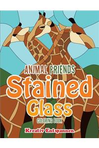 Animal Friends Stained Glass Coloring Book