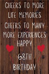 Cheers To More Life Memories Cheers to Many More Experiences Happy 69th Birthday