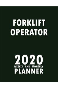 Forklift Operator 2020 Weekly and Monthly Planner