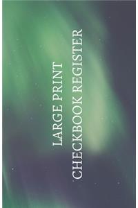 Large Print Checkbook Register