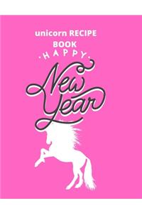 recipe book gift unicorn