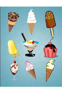 Ice Cream Journal Notebook
