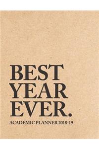 Best Year Ever Academic Planner 2018-19