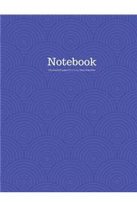 Notebook 100 Sheet/200 Pages 8.5 X 11 In.-Wide Ruled-Blue