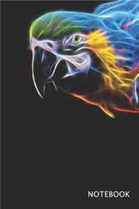 Electric Macaw - Parrot Notebook