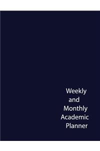 Weekly and Monthly Student Academic Calendar