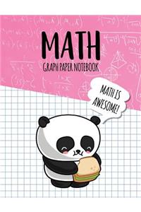 Math Graph Paper Notebook