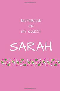Notebook of my sweet Sarah