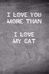 I Love You More Than I Love My Cat