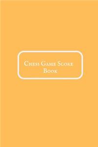 Chess Game Score Book