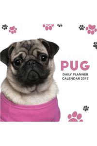 Pug Daily Planner Calendar 2017