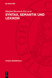 Syntax, Semantik Und Lexikon