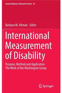 International Measurement of Disability