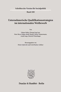 Unternehmerische Qualifikationsstrategien Im Internationalen Wettbewerb