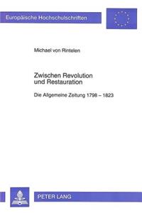 Zwischen Revolution Und Restauration