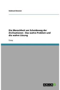 Die Menschheit am Scheideweg der Zivilisationen - Das wahre Problem und die wahre Lösung