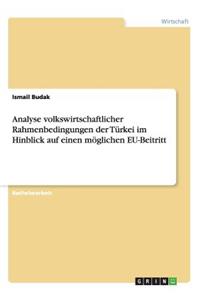 Analyse volkswirtschaftlicher Rahmenbedingungen der Türkei im Hinblick auf einen möglichen EU-Beitritt