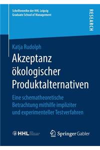 Akzeptanz Ökologischer Produktalternativen