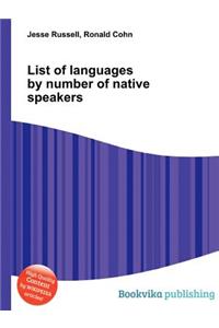 List of Languages by Number of Native Speakers