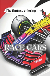 Race car coloring book