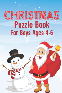 Christmas Puzzle Book For Boys Ages 4-6