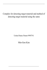 Complex for detecting target material and method of detecting target material using the same