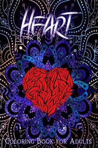 Heart Coloring Book for Adults