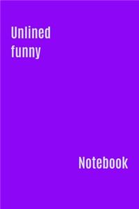 Unlined Funny Notebook