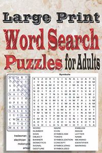 Large Print Word Search Puzzles for Adults