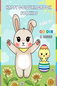 Happy Colouring Book for Kids Colour & Learn