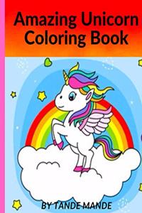 Amazing Unicorn Coloring Book