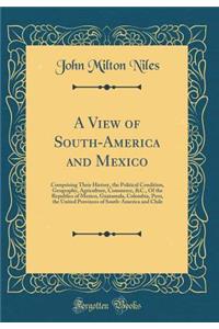 A View of South-America and Mexico: Comprising Their History, the Political Condition, Geography, Agriculture, Commerce, &c., of the Republics of Mexico, Guatamala, Colombia, Peru, the United Provinces of South-America and Chile (Classic Reprint)