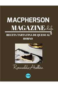 Macpherson Magazine Chef's - Receta Tarta fina de queso al horno