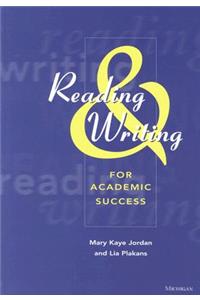 Reading and Writing for Academic Success