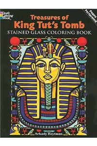 Treasures of King Tut's Tomb Stained Glass Coloring Book