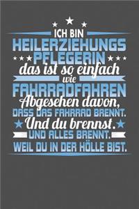 Ich Bin Heilerziehungspflegerin Das Ist So Einfach Wie Fahrradfahren. Abgesehen Davon, Dass Das Fahrrad brennt. Und Du Brennst. Und Alles Brennt. Weil Du In Der Hölle Bist.