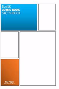 Blank Comic Book Sktechbook Draw Your Own Comics